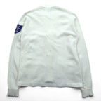 Bristol Products 80年代 USA製 ヴィンテージ アワードセーター レタード ニット カーディガン L ホワイト W ワッペン