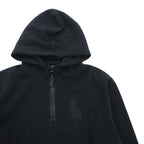 Polo Ralph Lauren 90s Big Pony Embroidery Half-Zip Fleece Hoodie M