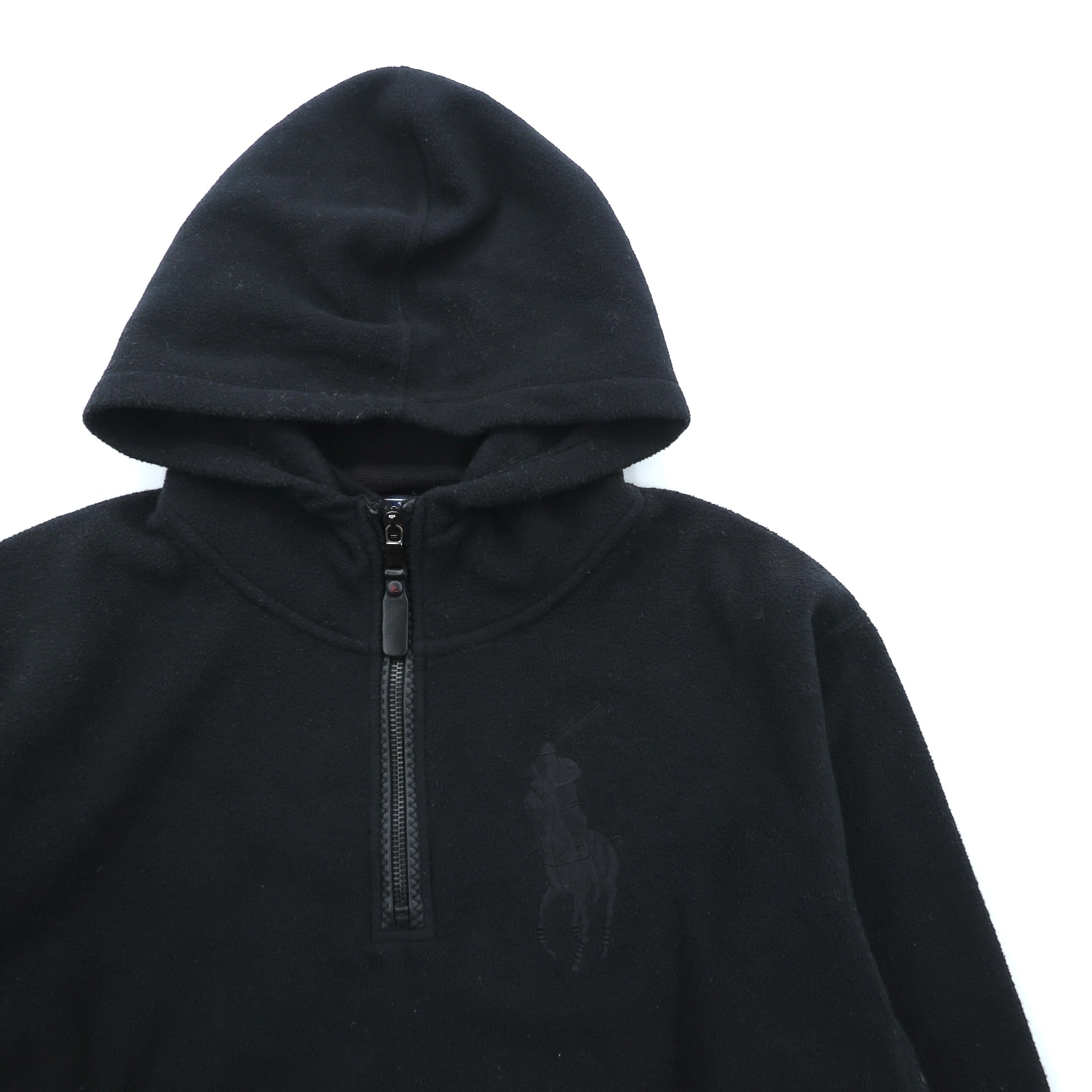 Polo Ralph Lauren 90s Big Pony Embroidery Half-Zip Fleece Hoodie M