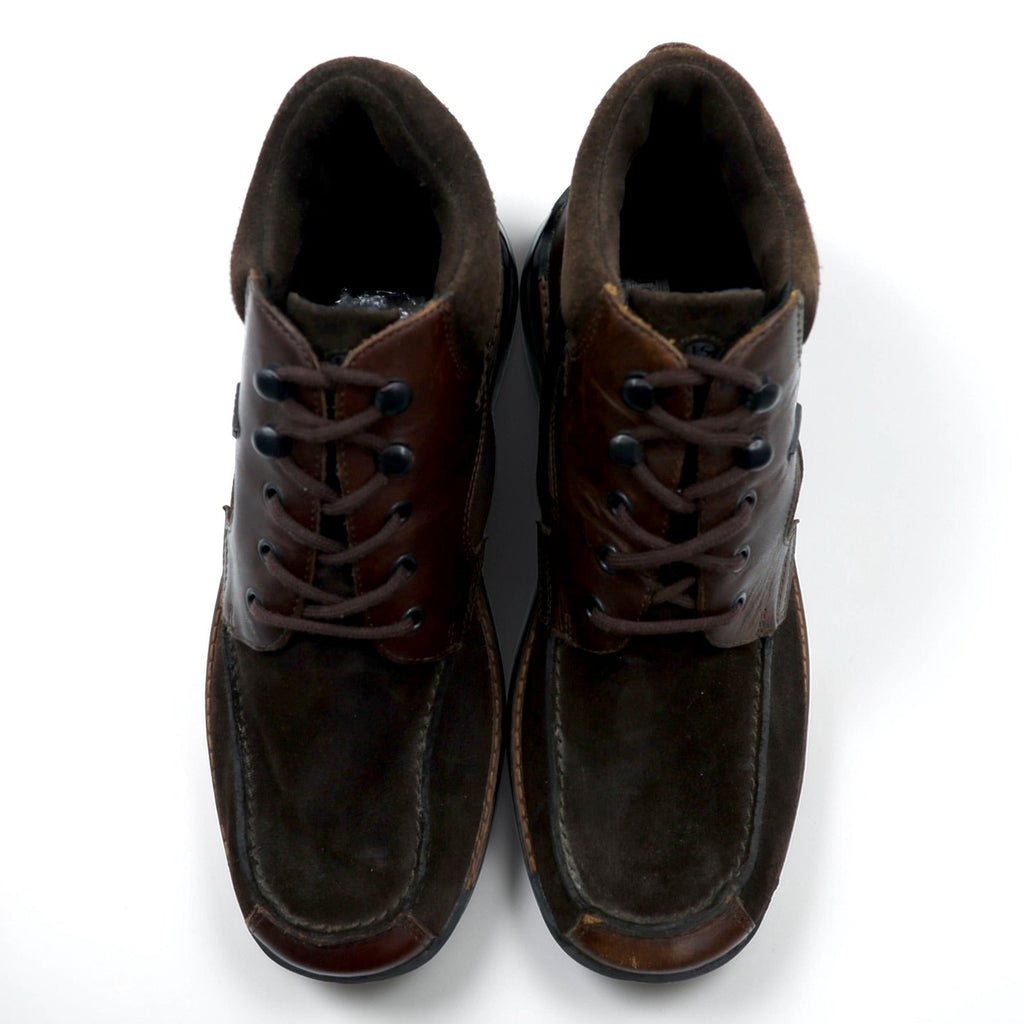 Josef Seibel レザーコンフォートシューズ 28cm スエード 切替 ブラウン モカシン 外羽根