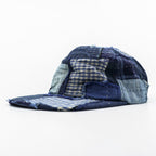 KUON パッチワーク デニム キャップ Boro Baseball Cap ブルー FREE インディゴ ネイビー 190CP02H100-78-09 日本製