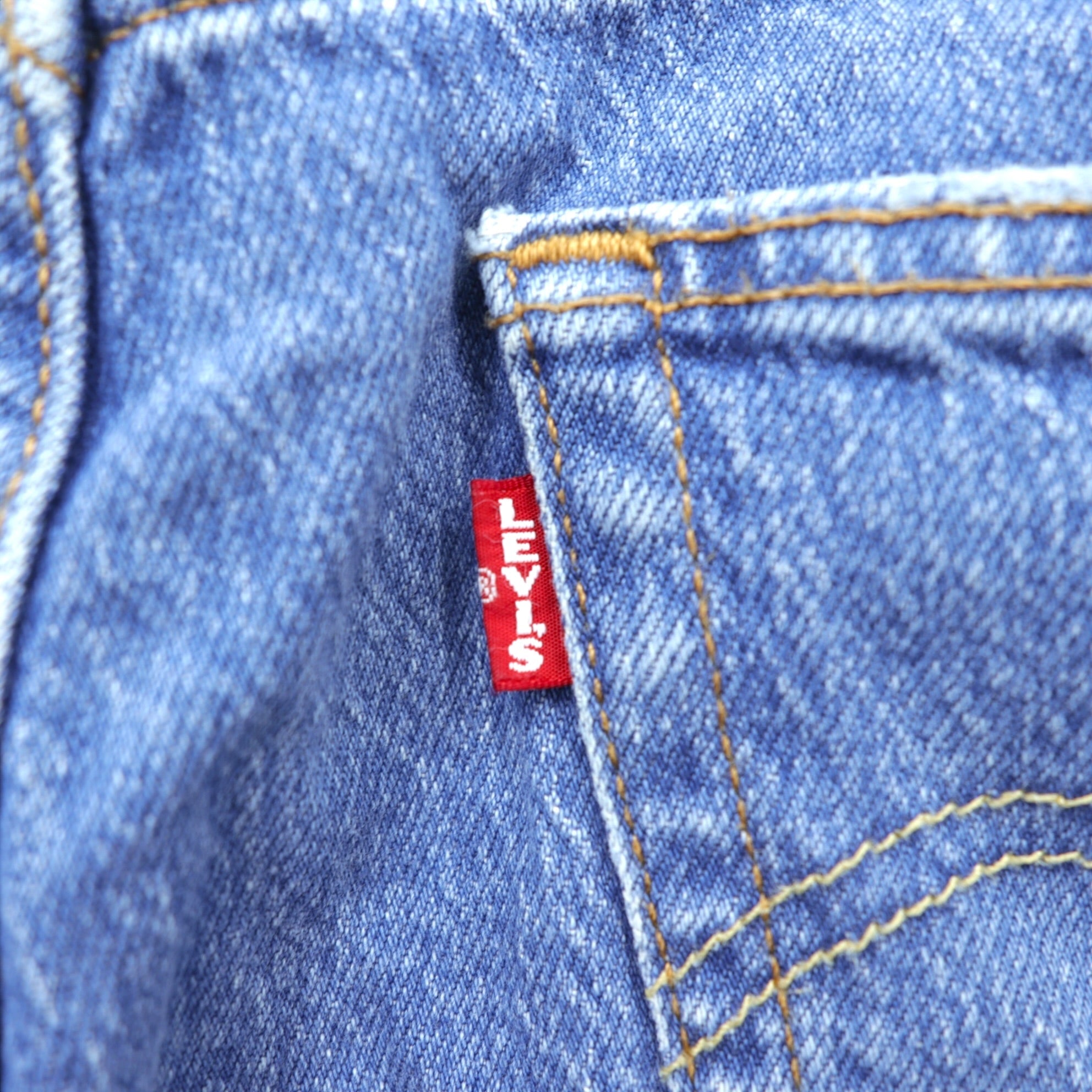 Levi's PREMIUM トルコ製 501 ビッグE デニムパンツ ジーンズ L インディゴ CROP JAZZ POP レザーパッチ ボタンフライ 36200-0225