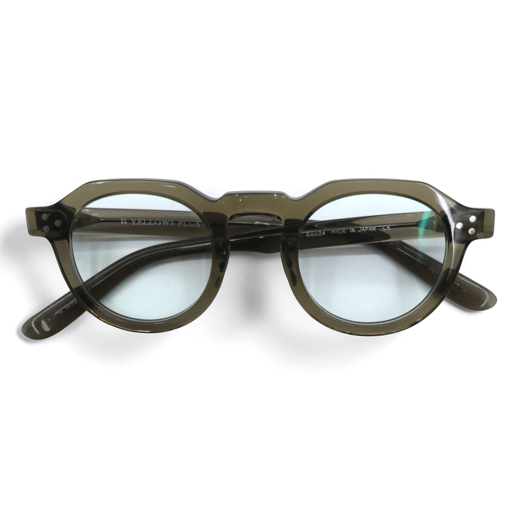 Yellows Plus ボストン サングラス BECCA クラウンパント 44-24 セルフレーム #534 burnt umber 日本製