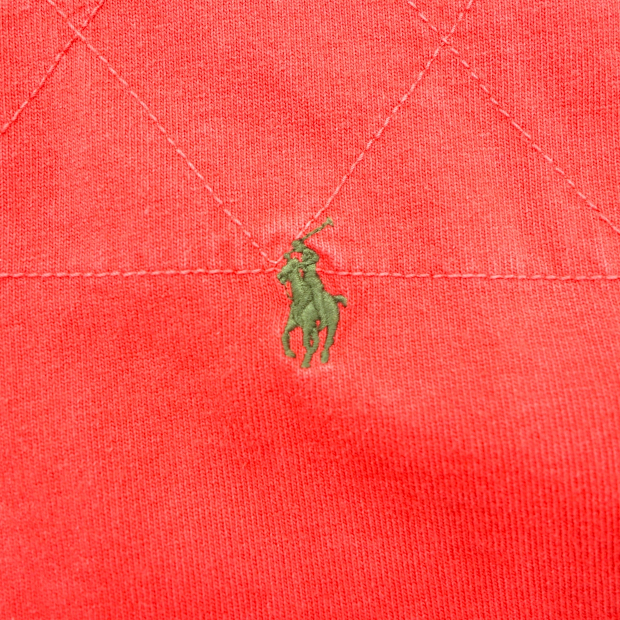 Polo Ralph Lauren 90年代 長袖 ポロシャツ ラガーシャツ XL レッド エルボーパッチ スモールポニー ロゴ 刺繍