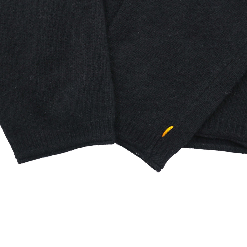 HUGO BOSS タートルネック ニット セーター XL ブラック 羊毛 ラムウール VIRGIN WOOL ハイネック