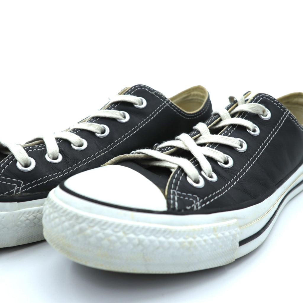 CONVERSE レザー オールスター ALL STAR LEATHER OX ローカット スニーカー 26.5cm ブラック 15866