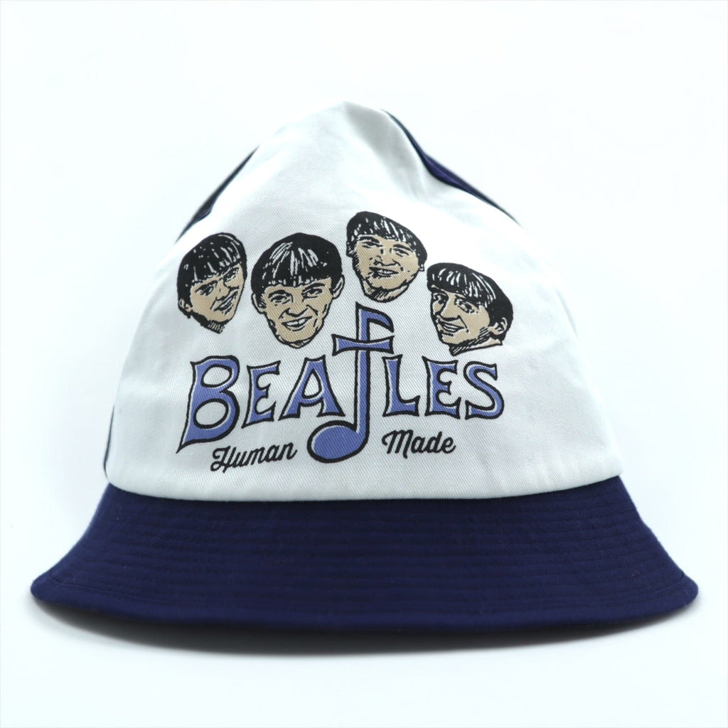 HUMAN MADE 日本製 バケットハット Beatles ネイビー ホワイト