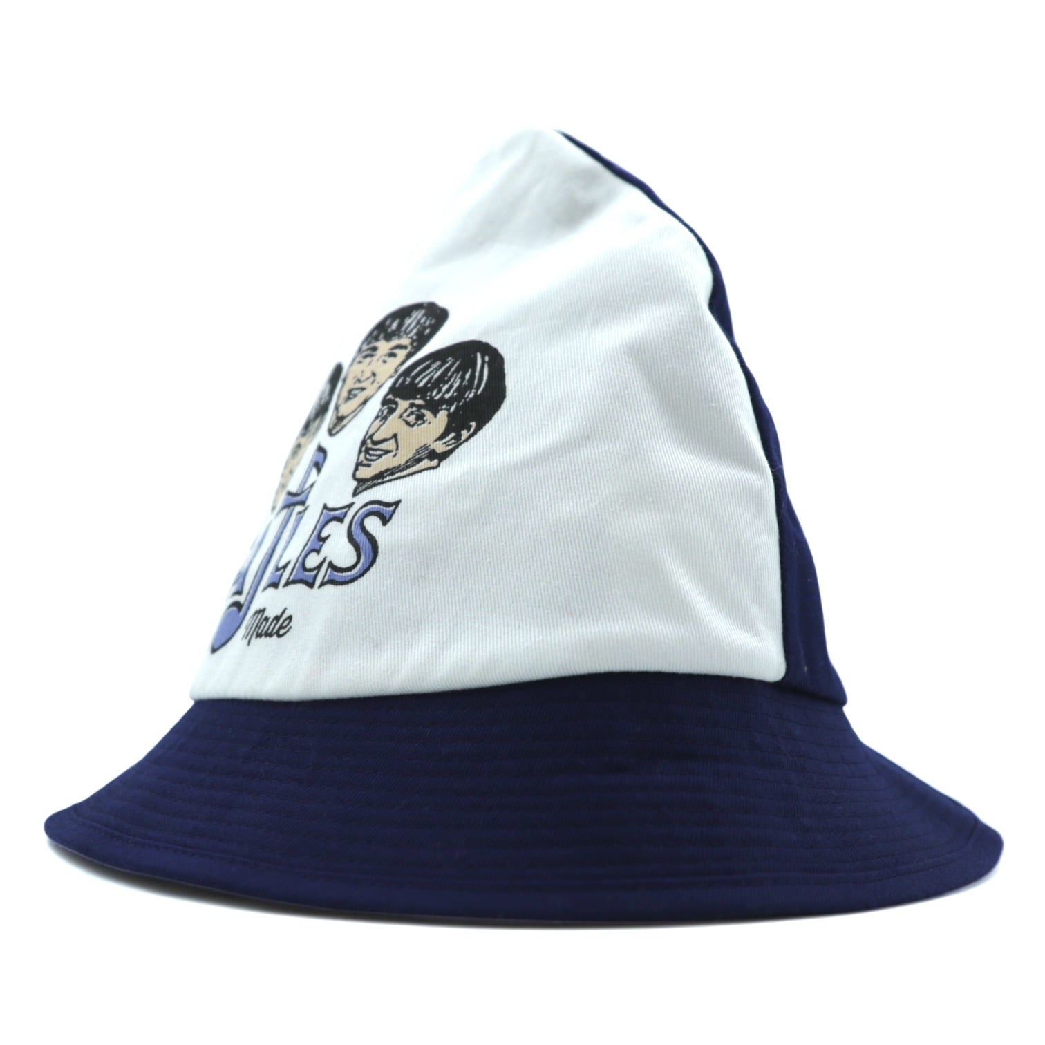 HUMAN MADE 日本製 バケットハット Beatles ネイビー ホワイト