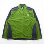 THE NORTH FACE ウィンドウォール WINDWALL フリースジャケット XL ドローコード カーキ バイカラー フルジップ US規格