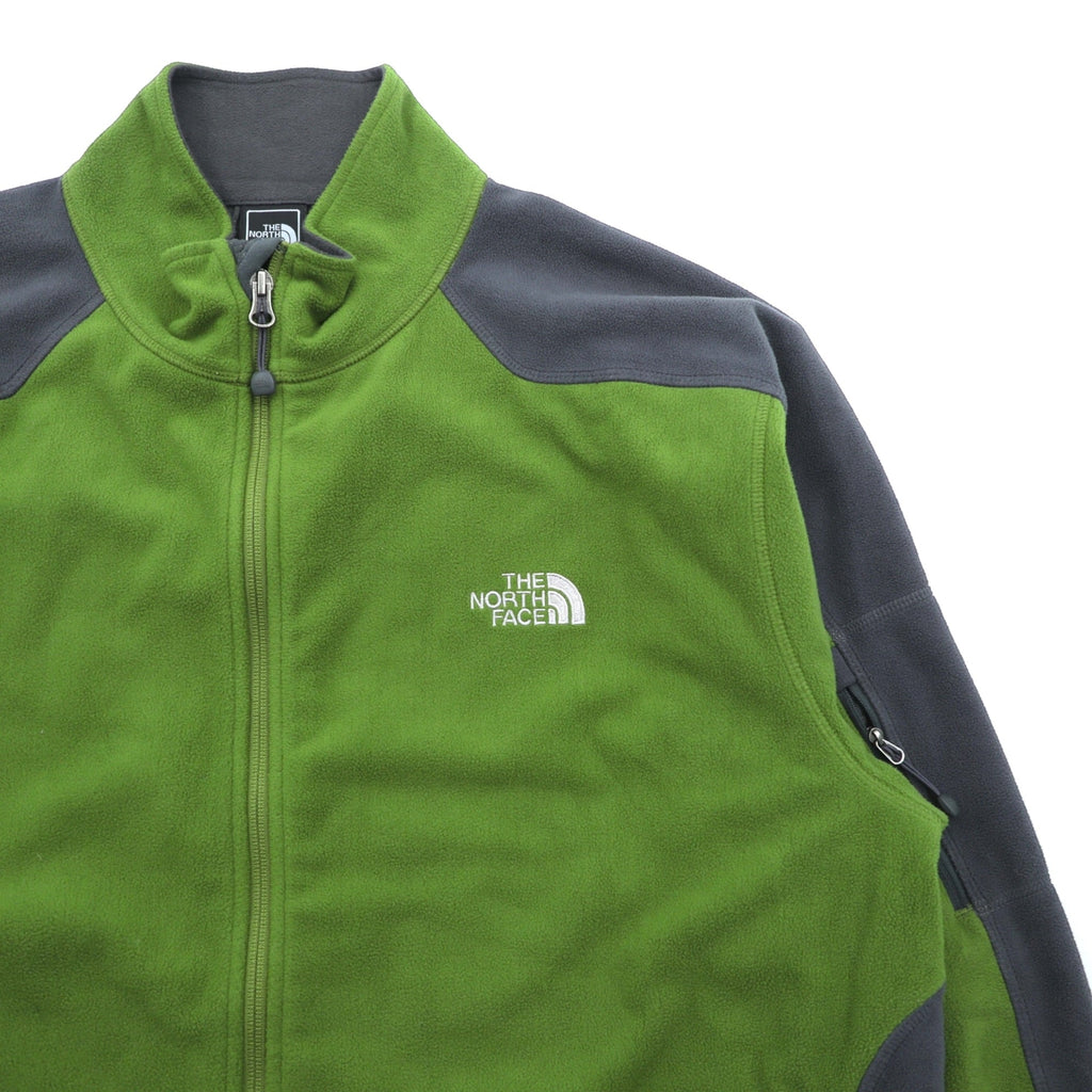 THE NORTH FACE ウィンドウォール WINDWALL フリースジャケット XL ドローコード カーキ バイカラー フルジップ US規格