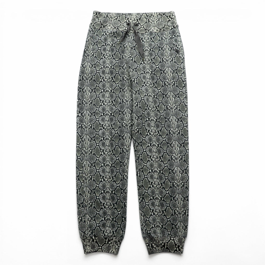 KAPITAL Made in Japan Sweatpants, Size XL, Patterned Fleece Snake Pattern Sweat Rib Pants, K2311LP169, Python