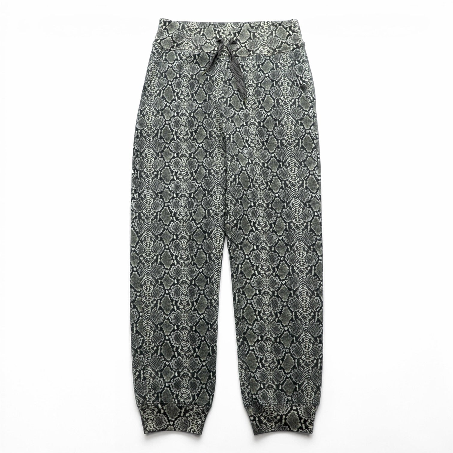 KAPITAL 日本製 フリース スウェットパンツ XL グレー パイソン 総柄 Fleece Snake Pattern Sweat Rib Pants K2311LP169