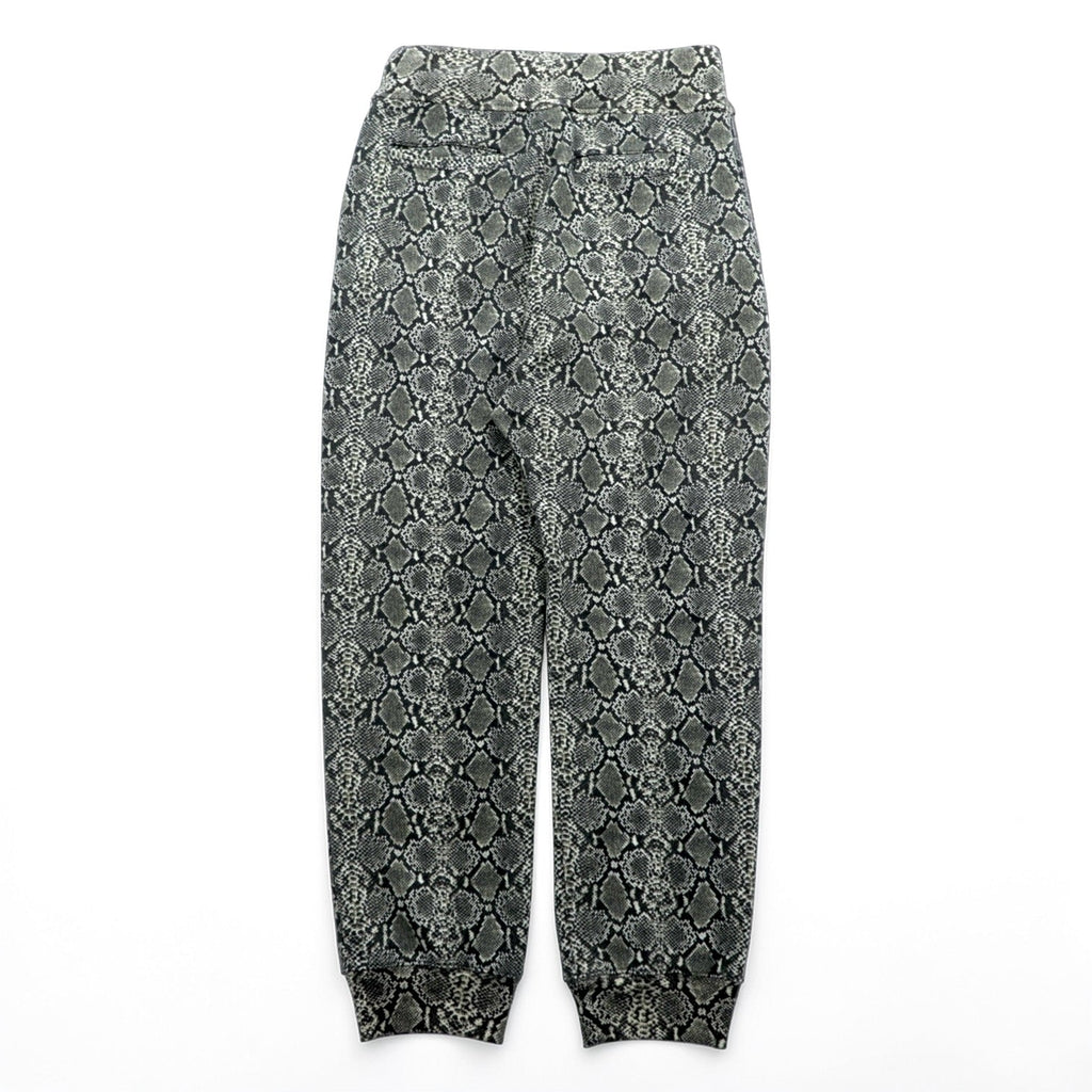 KAPITAL 日本製 フリース スウェットパンツ XL グレー パイソン 総柄 Fleece Snake Pattern Sweat Rib Pants K2311LP169