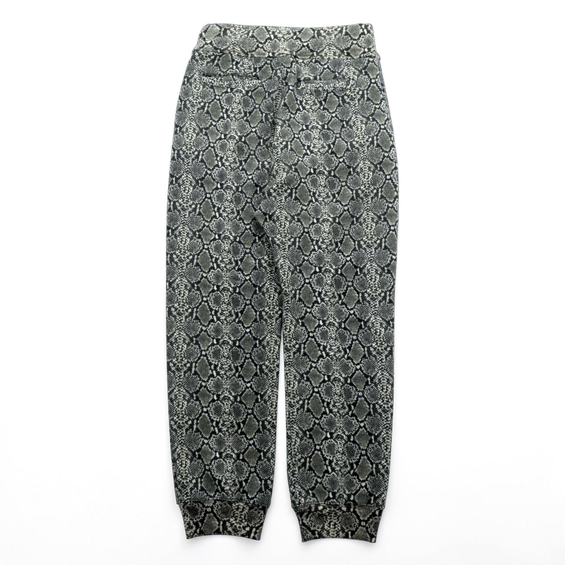 KAPITAL Made in Japan Sweatpants, Size XL, Patterned Fleece Snake Pattern Sweat Rib Pants, K2311LP169, Python