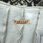 KAPITAL 日本製 フリース スウェットパンツ XL グレー パイソン 総柄 Fleece Snake Pattern Sweat Rib Pants K2311LP169