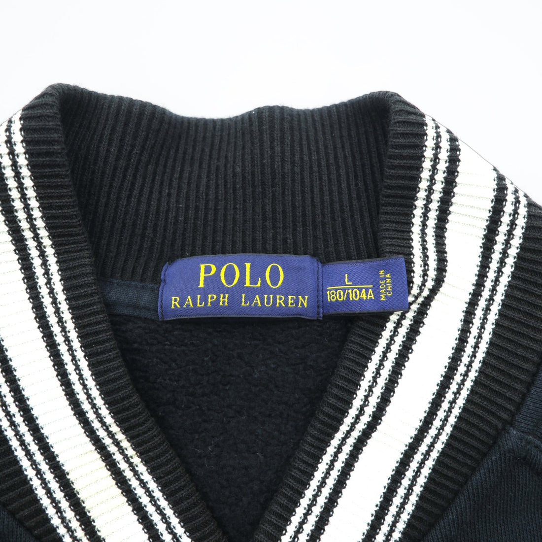 Polo Ralph Lauren Lettered Varsity Jacket Sweatshirt L Patch