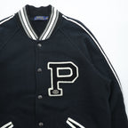 Polo Ralph Lauren Lettered Varsity Jacket Sweatshirt L Patch