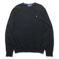 Polo Ralph Lauren メリノウール ニット セーター 2XL ブラック WASHABLE MERINO WOOL スモールポニー ロゴ 刺繍