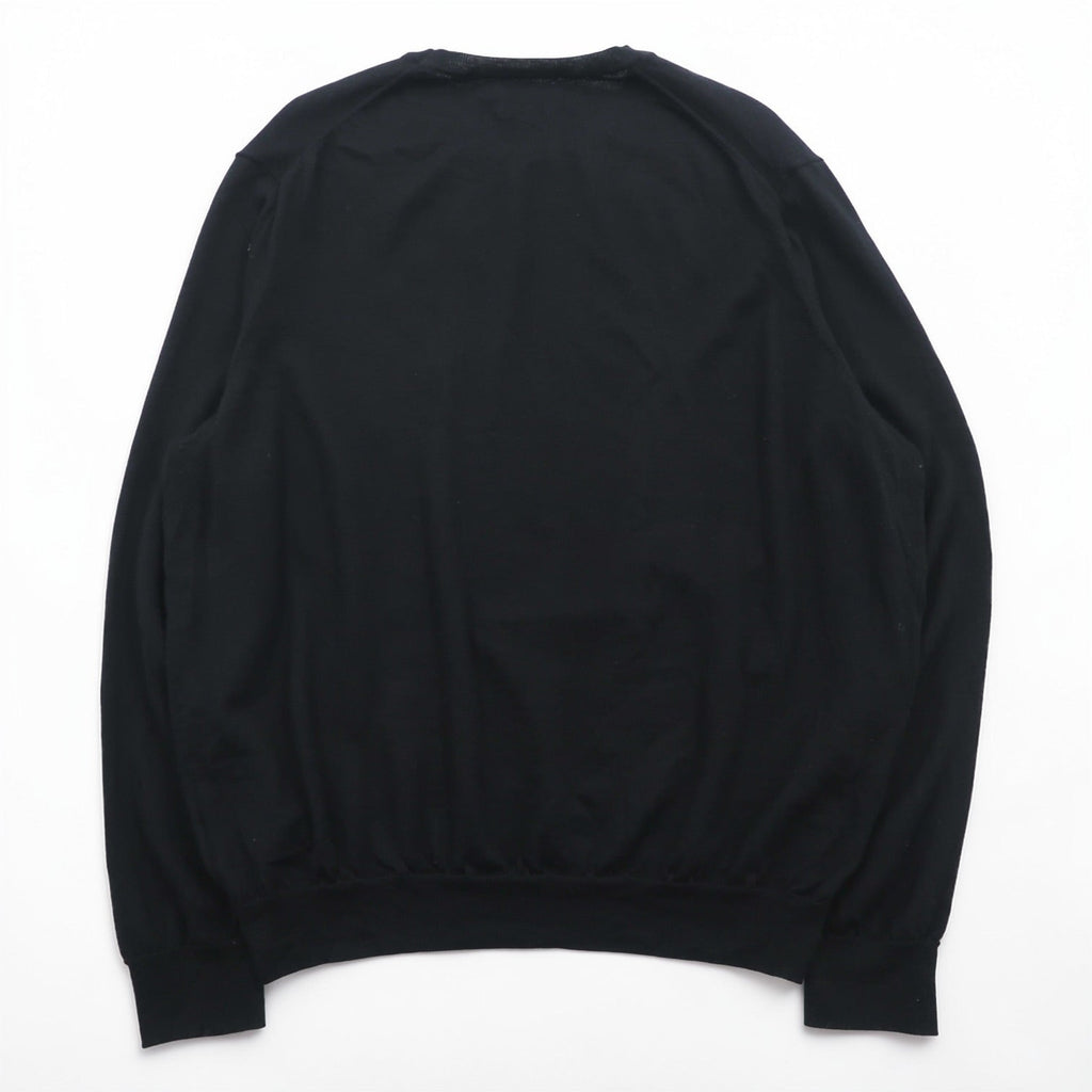 Polo Ralph Lauren メリノウール ニット セーター 2XL ブラック WASHABLE MERINO WOOL スモールポニー ロゴ 刺繍