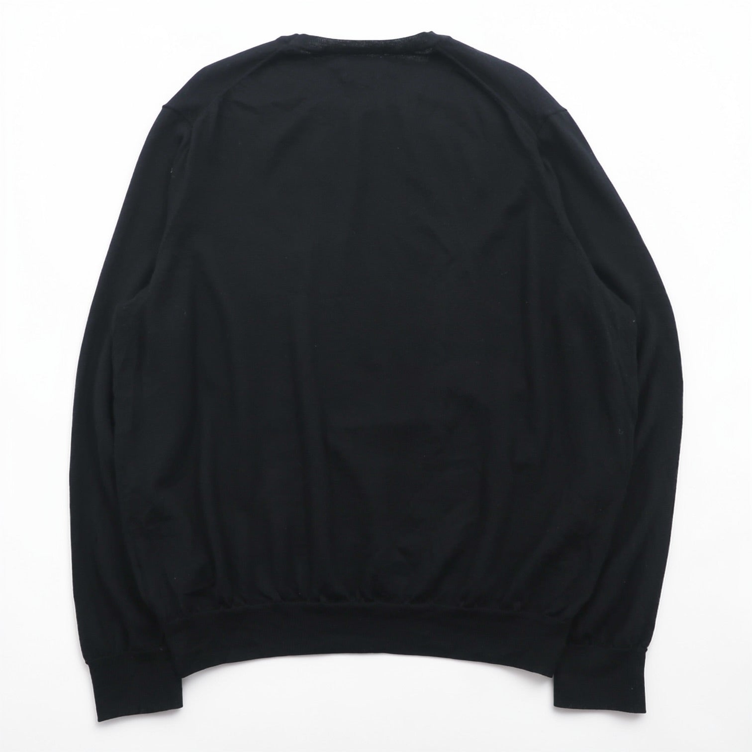 Polo Ralph Lauren メリノウール ニット セーター 2XL ブラック WASHABLE MERINO WOOL スモールポニー ロゴ 刺繍