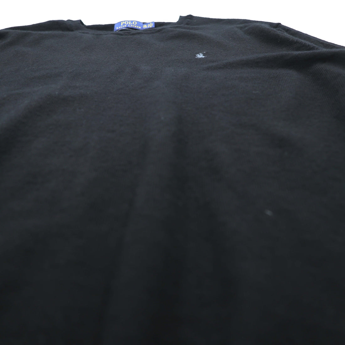 Polo Ralph Lauren メリノウール ニット セーター 2XL ブラック WASHABLE MERINO WOOL スモールポニー ロゴ 刺繍
