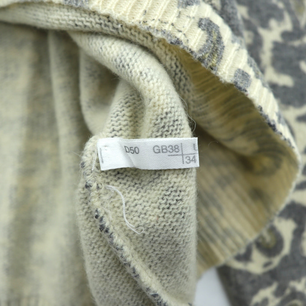 HUGO BOSS 90年代 ヴィンテージ ポロ ニット セーター XL ベージュ 総柄 ペイズリー