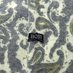 HUGO BOSS 90年代 ヴィンテージ ポロ ニット セーター XL ベージュ 総柄 ペイズリー