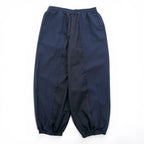 OLD PARK バギー ジョガー スラックス BAGGY JOGGER SLACKS リメイク ワイドパンツ L ネイビー ストライプ  再構築 M A ASSORT 日本製