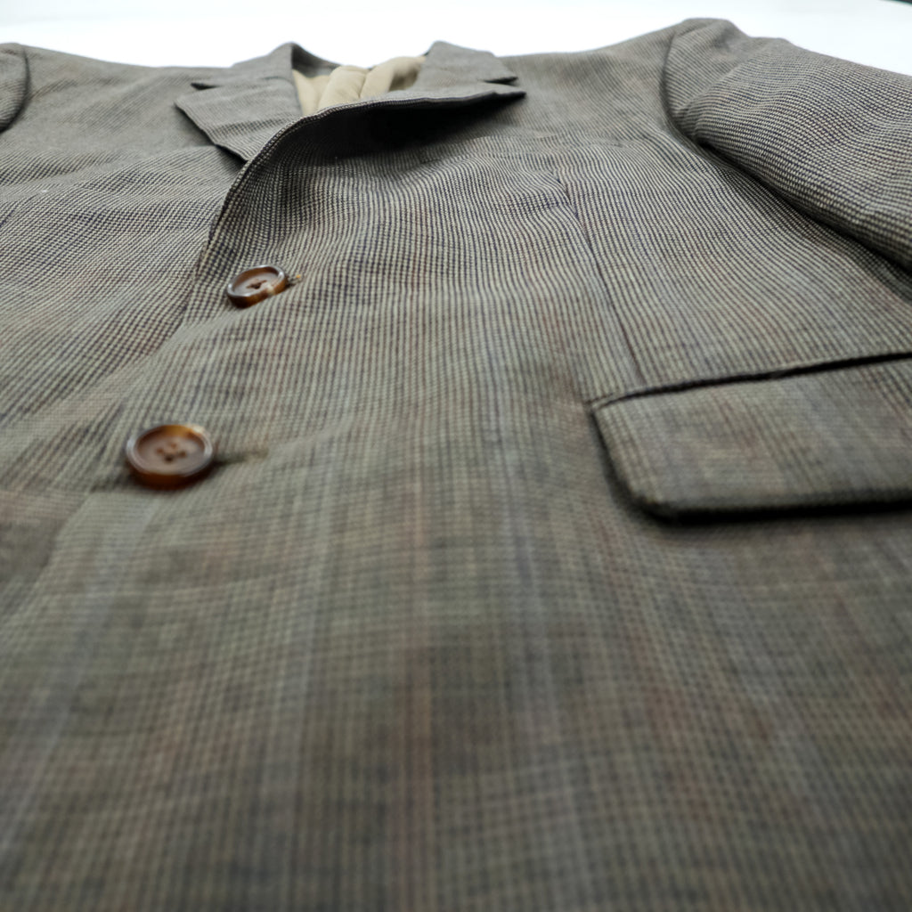 LAUREN RALPH LAUREN ツイード 2B テーラードジャケット ブレザー L グレンチェック 千鳥格子