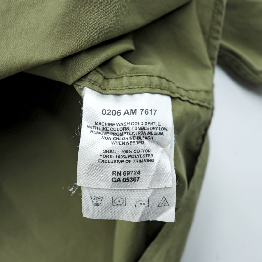 Columbia Men's Long Sleeve Cotton Outdoor Work Shirt Olive Khaki Size L AM7617