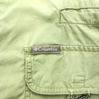 Columbia アウトドア 長袖 シャツ L カーキ フィッシング メッシュ ベンチレーション AM7617