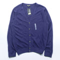 Cypress Links Vネック ニット カーディガン M ネイビー アクリル 未使用品