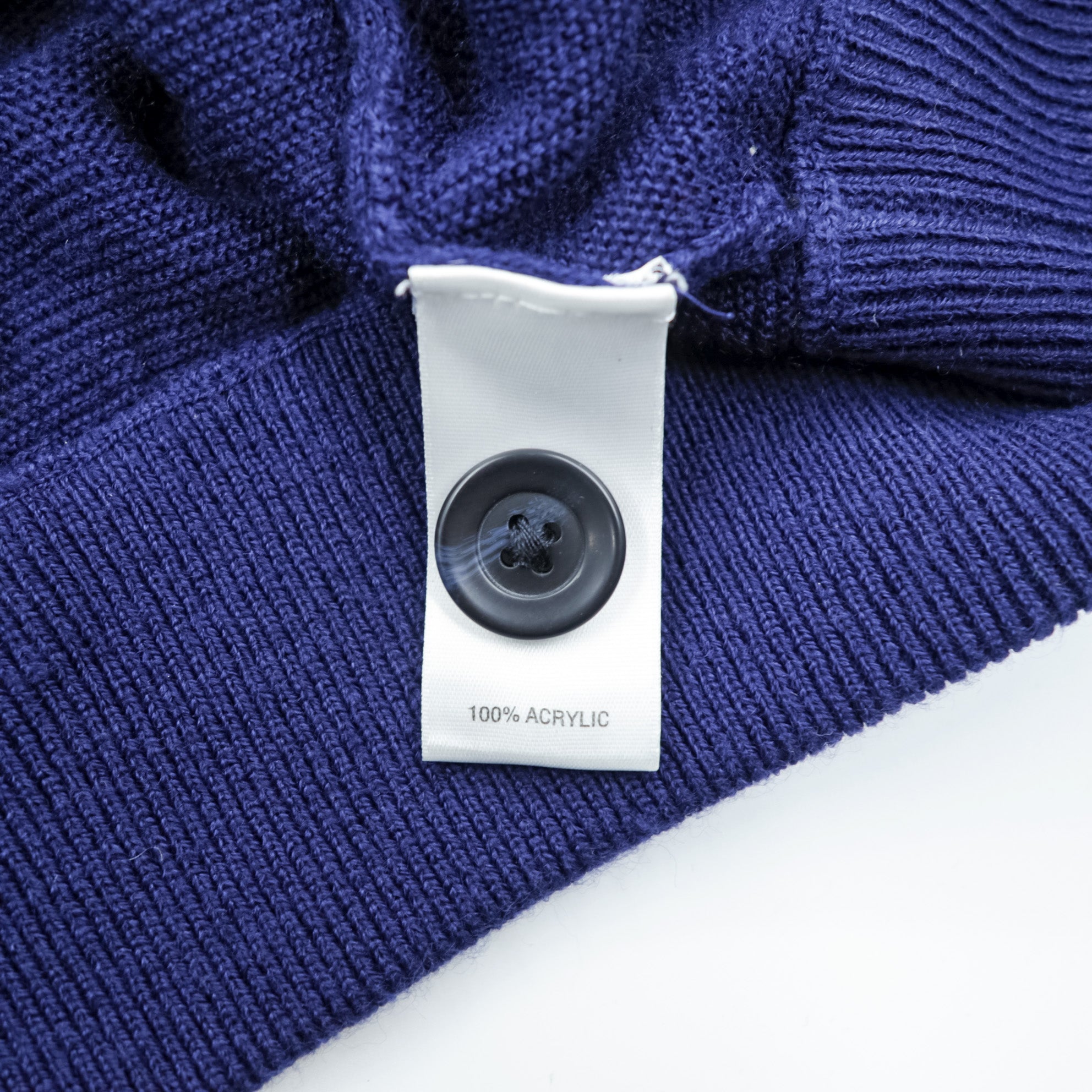 Cypress Links Vネック ニット カーディガン M ネイビー アクリル 未使用品