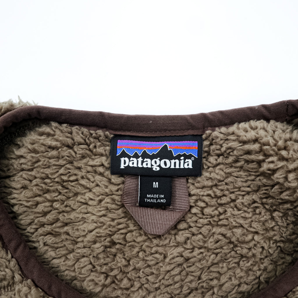 Patagonia ロス ガトス クルー ボア フリース プルオーバー M ブラウン 胸ポケット サイドポケット STY25895 FA22