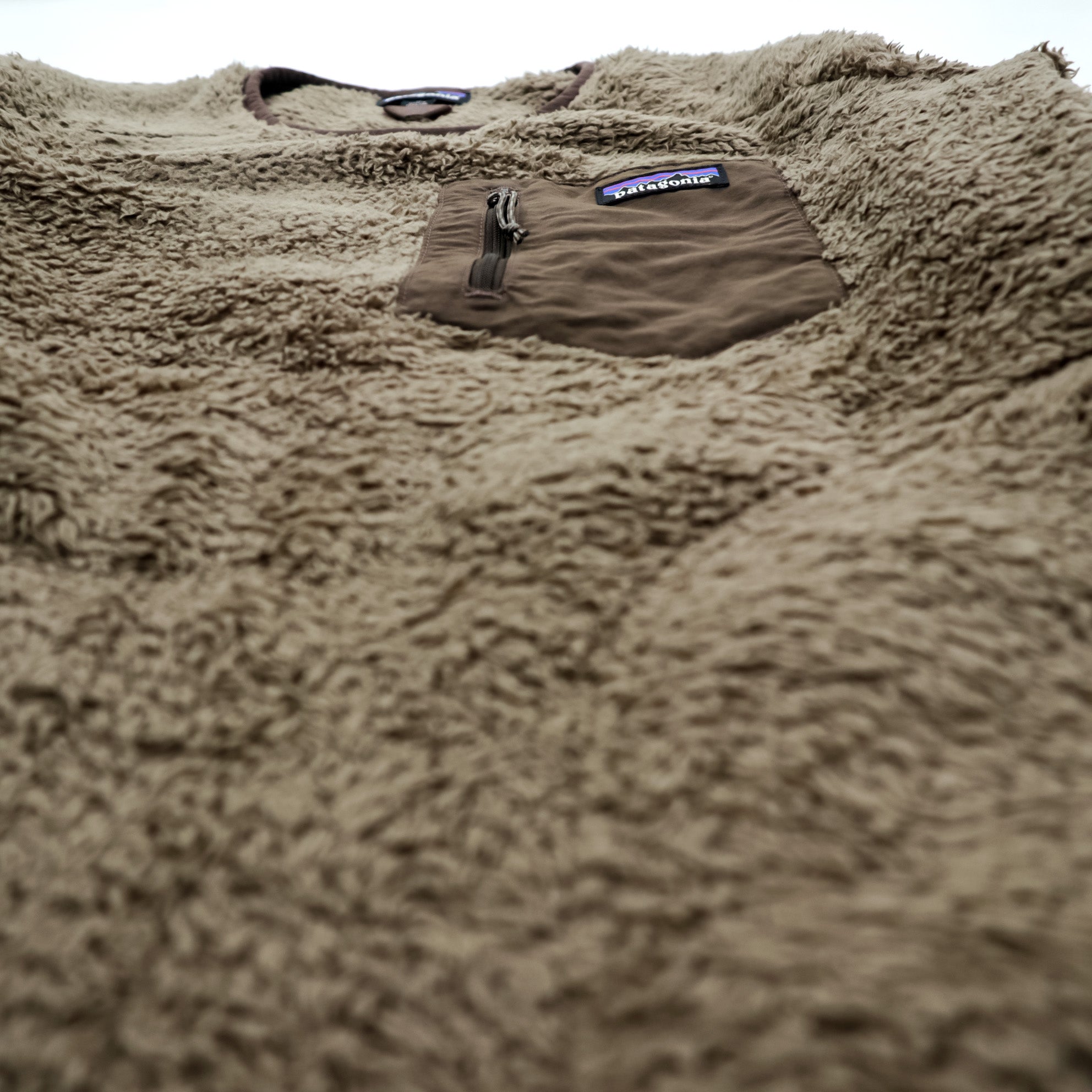 Patagonia ロス ガトス クルー ボア フリース プルオーバー M ブラウン 胸ポケット サイドポケット STY25895 FA22