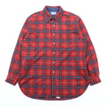 Vintage Pendleton Wool Shirt Plaid Red Blue Green XL Made in USA 70s 100% Virgin Wool
