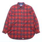 Vintage Pendleton Wool Shirt Plaid Red Blue Green XL Made in USA 70s 100% Virgin Wool