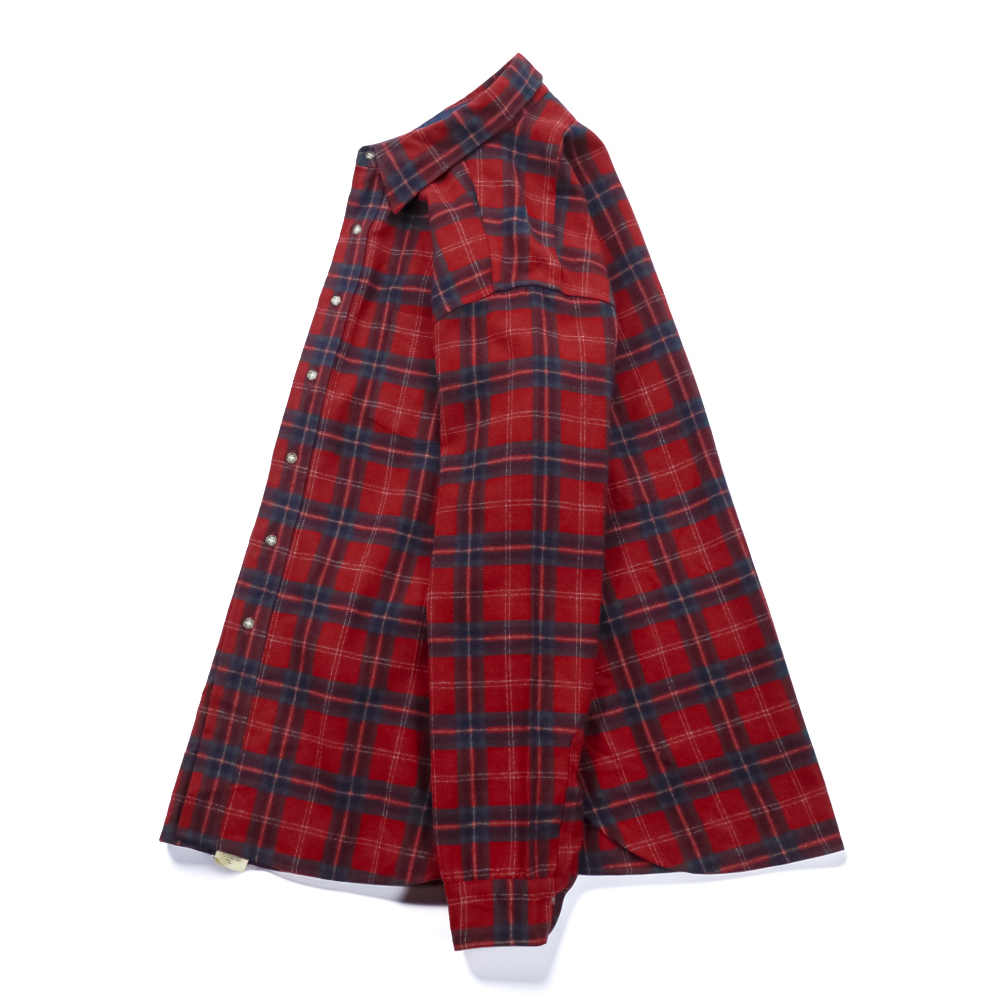 Vintage Pendleton Wool Shirt Plaid Red Blue Green XL Made in USA 70s 100% Virgin Wool