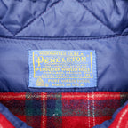 Vintage Pendleton Wool Shirt Plaid Red Blue Green XL Made in USA 70s 100% Virgin Wool