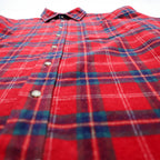 Vintage Pendleton Wool Shirt Plaid Red Blue Green XL Made in USA 70s 100% Virgin Wool