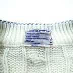 Vintage LACOSTE 70s Knit Cardigan M IZOD Spool Tag Tricolor