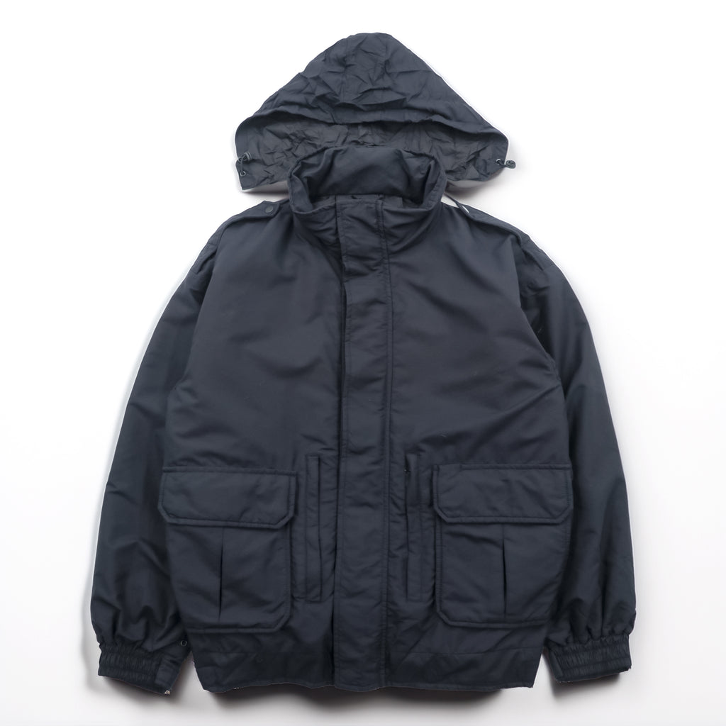 SPIEWAK ナイロン タクティカル ジャケット フライトジャケット M ダブルジップ フード収納 エポレット サイドジップ ミリタリー