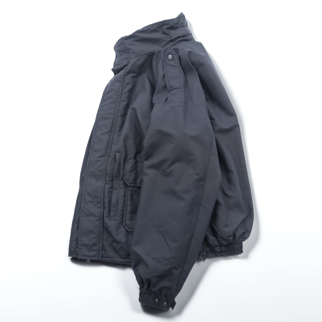 SPIEWAK Nylon Tactical Jacket Flight Jacket M Double Zip Hood Storage Epaulets Side Zip Military