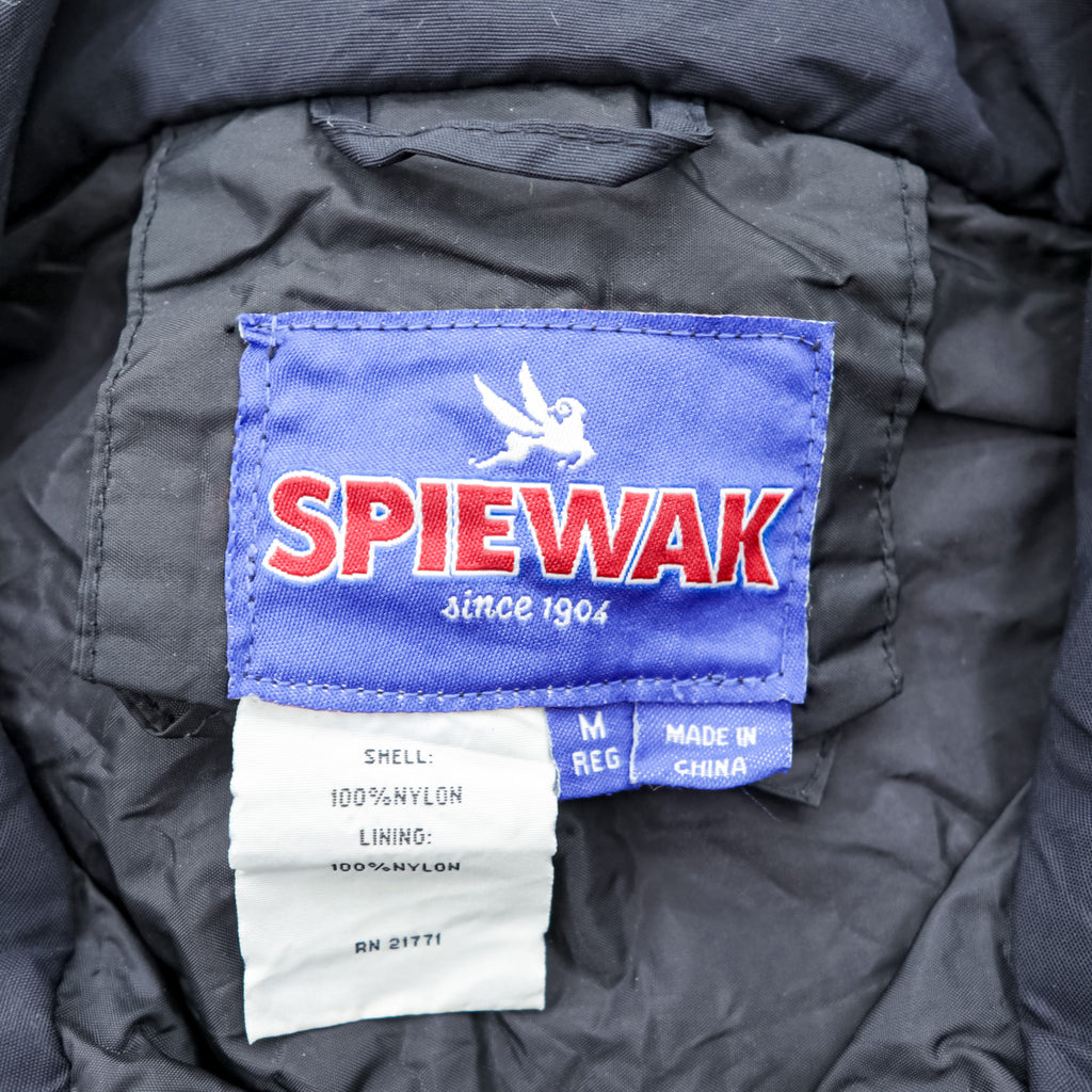 SPIEWAK ナイロン タクティカル ジャケット フライトジャケット M ダブルジップ フード収納 エポレット サイドジップ ミリタリー