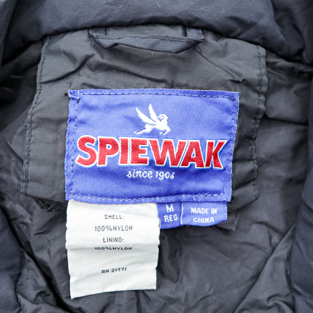 SPIEWAK Nylon Tactical Jacket Flight Jacket M Double Zip Hood Storage Epaulets Side Zip Military