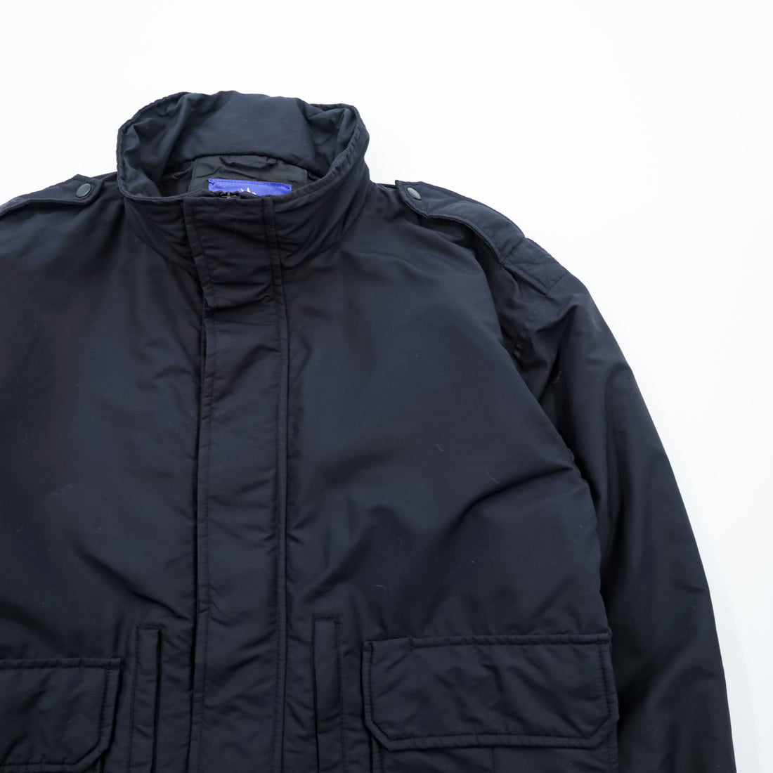 SPIEWAK Nylon Tactical Jacket Flight Jacket M Double Zip Hood Storage Epaulets Side Zip Military