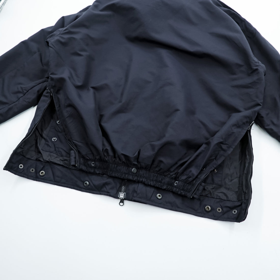 SPIEWAK Nylon Tactical Jacket Flight Jacket M Double Zip Hood Storage Epaulets Side Zip Military