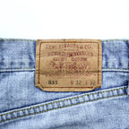 Levi's 533 Distressed Denim Jeans Light Wash Ripped Grunge Vintage W32 L32