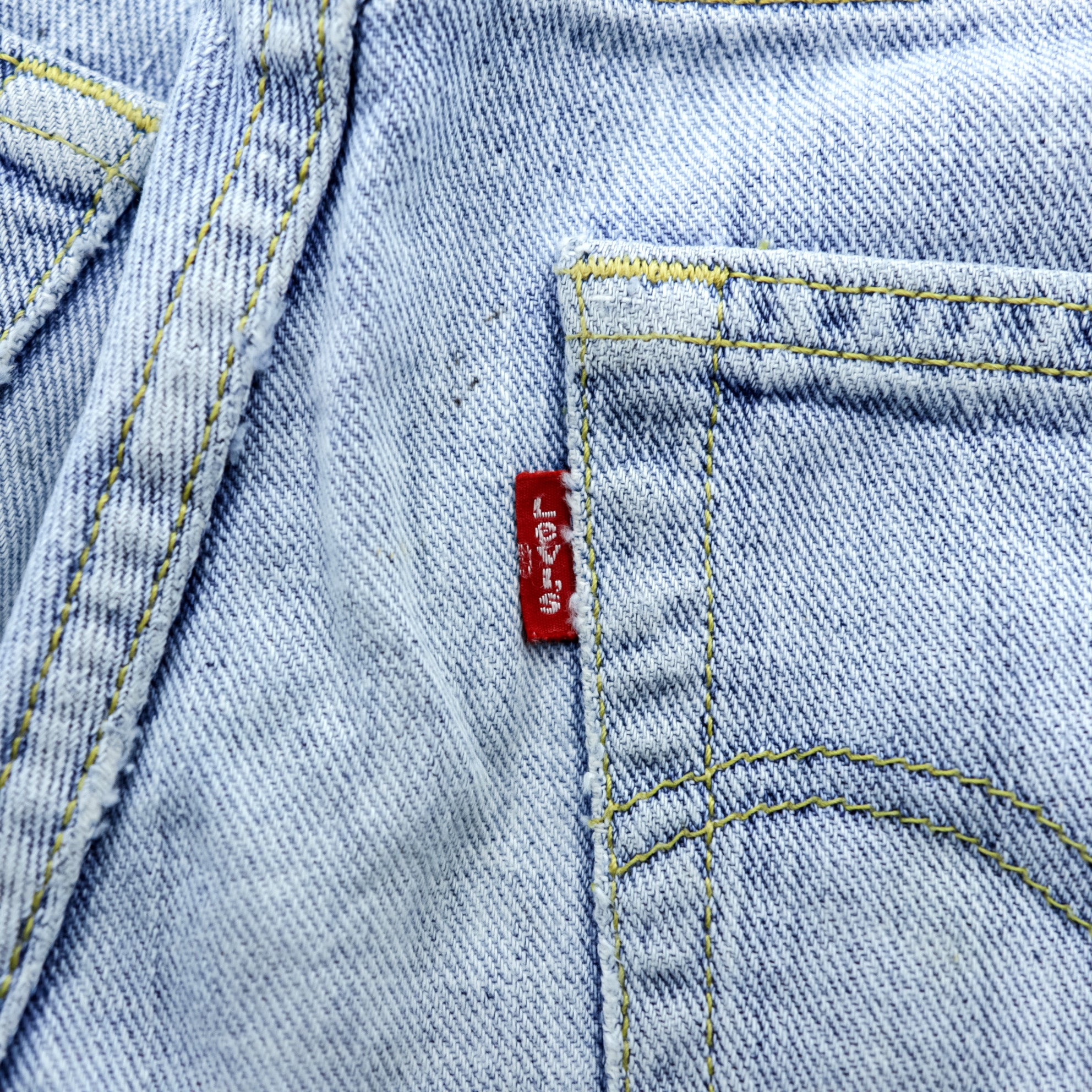 Levi's 533 Distressed Denim Jeans Light Wash Ripped Grunge Vintage W32 L32