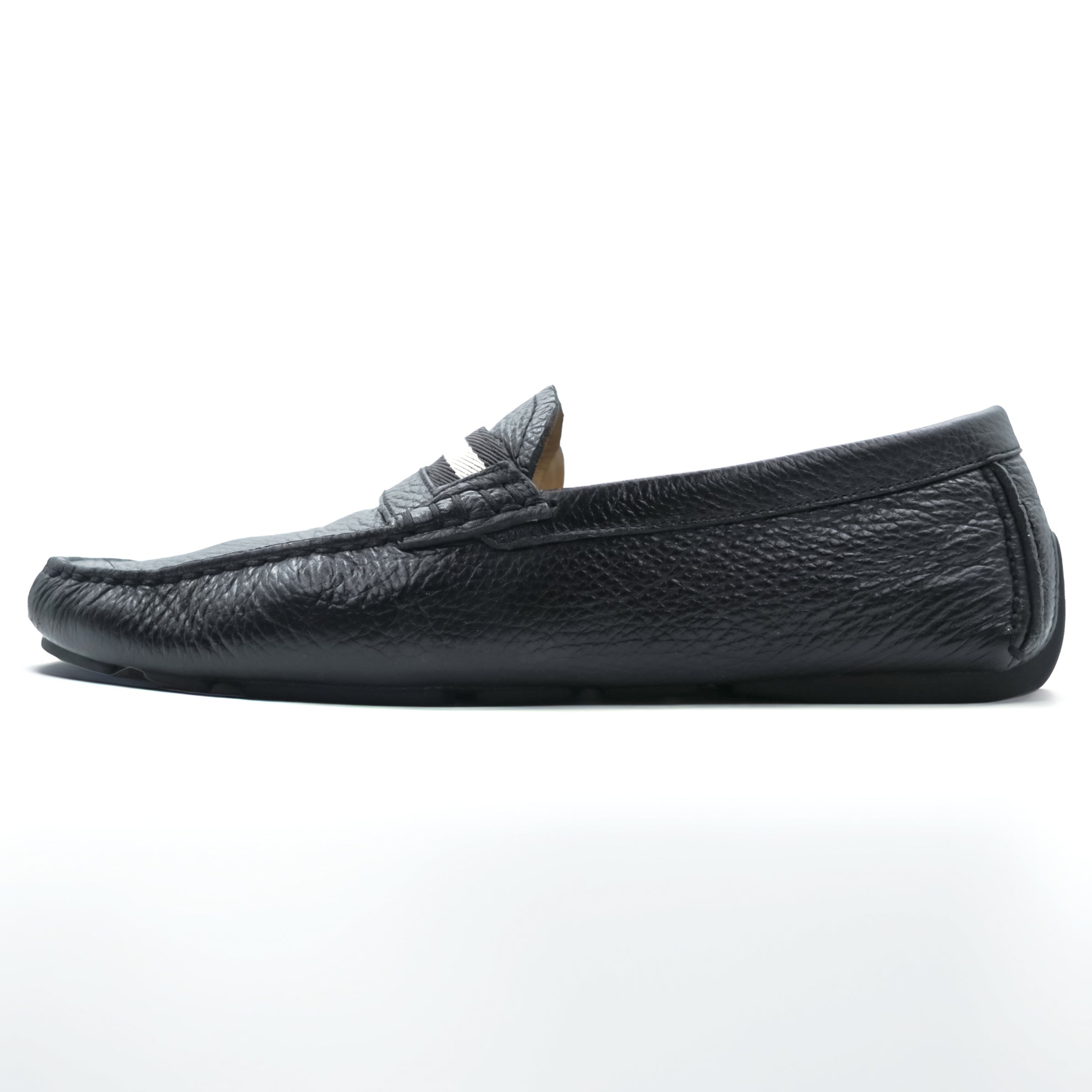 BALLY ドライビングシューズ モカシン ローファー 25cm ブラック レザー SVND WABLER / 010 スイス製